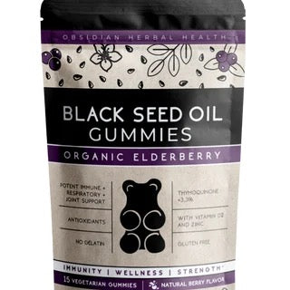 Organic Black Seed Oil and Elderberry Gummies On The Go
