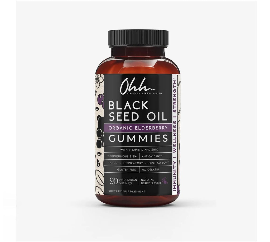 Organic Black Seed Oil and Elderberry Gummies