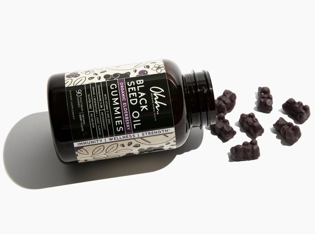 Organic Black Seed Oil and Elderberry Gummies